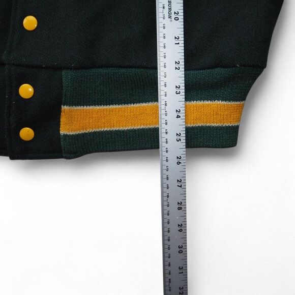 Vintage 1970s Blackhawk High School Cougars "Butch" Wool Varsity Jacket Men's 42 - Picture 10 of 13